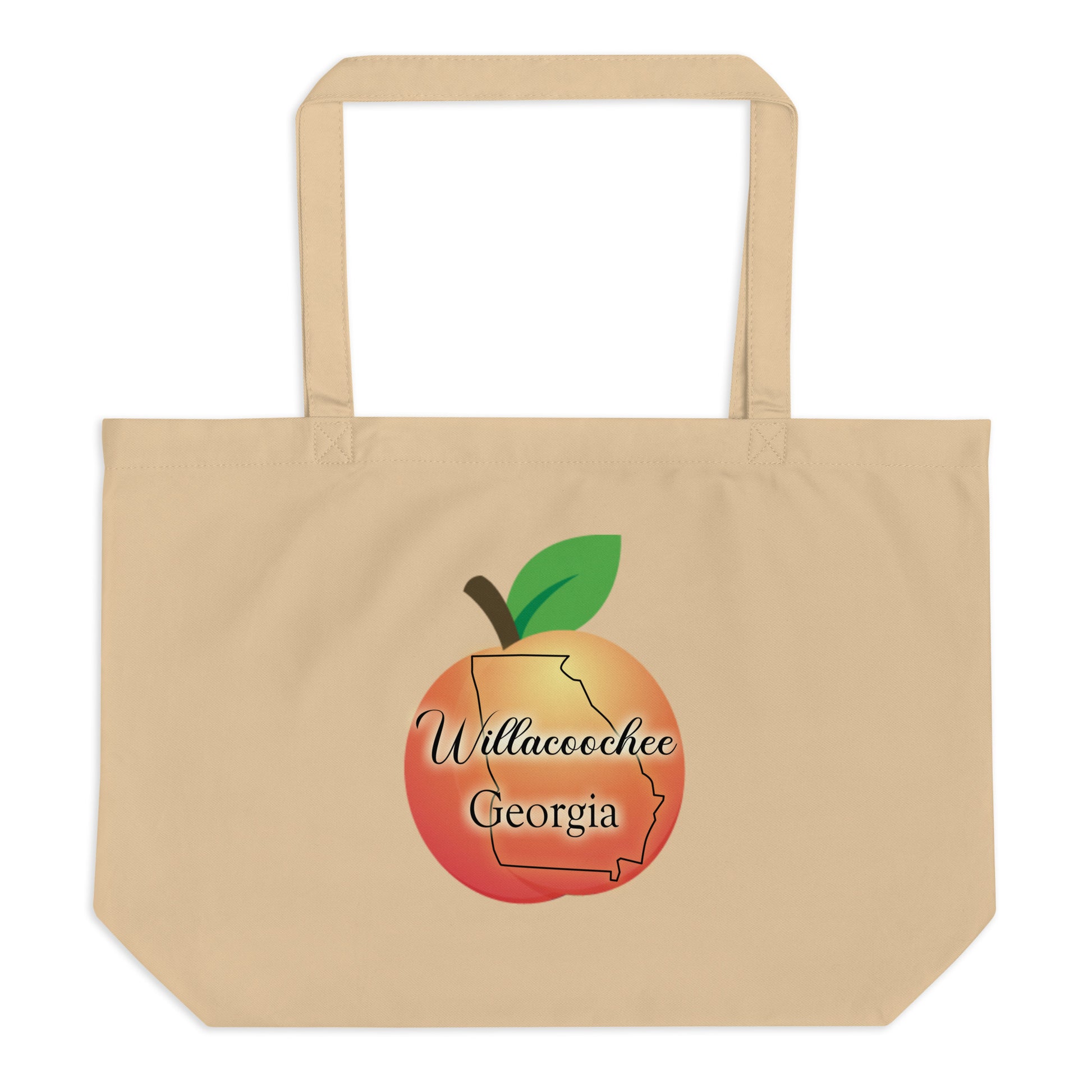 Willacoochee Georgia Large organic tote bag