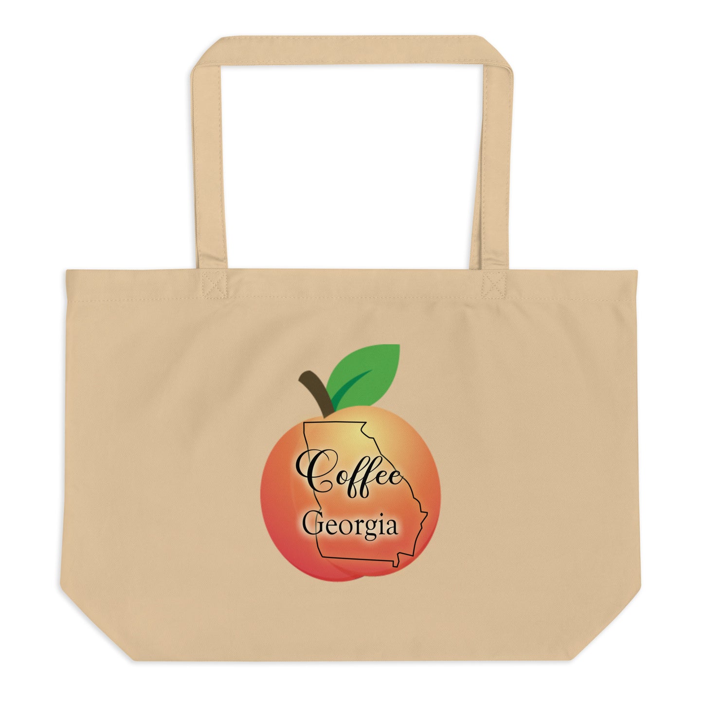 Coffee Georgia Large organic tote bag