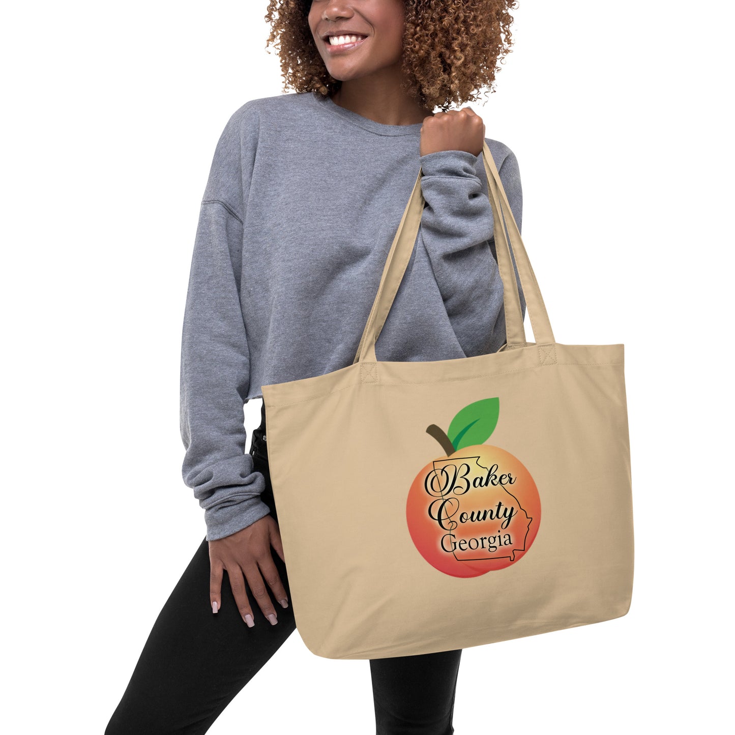 Baker County Georgia Large organic tote bag