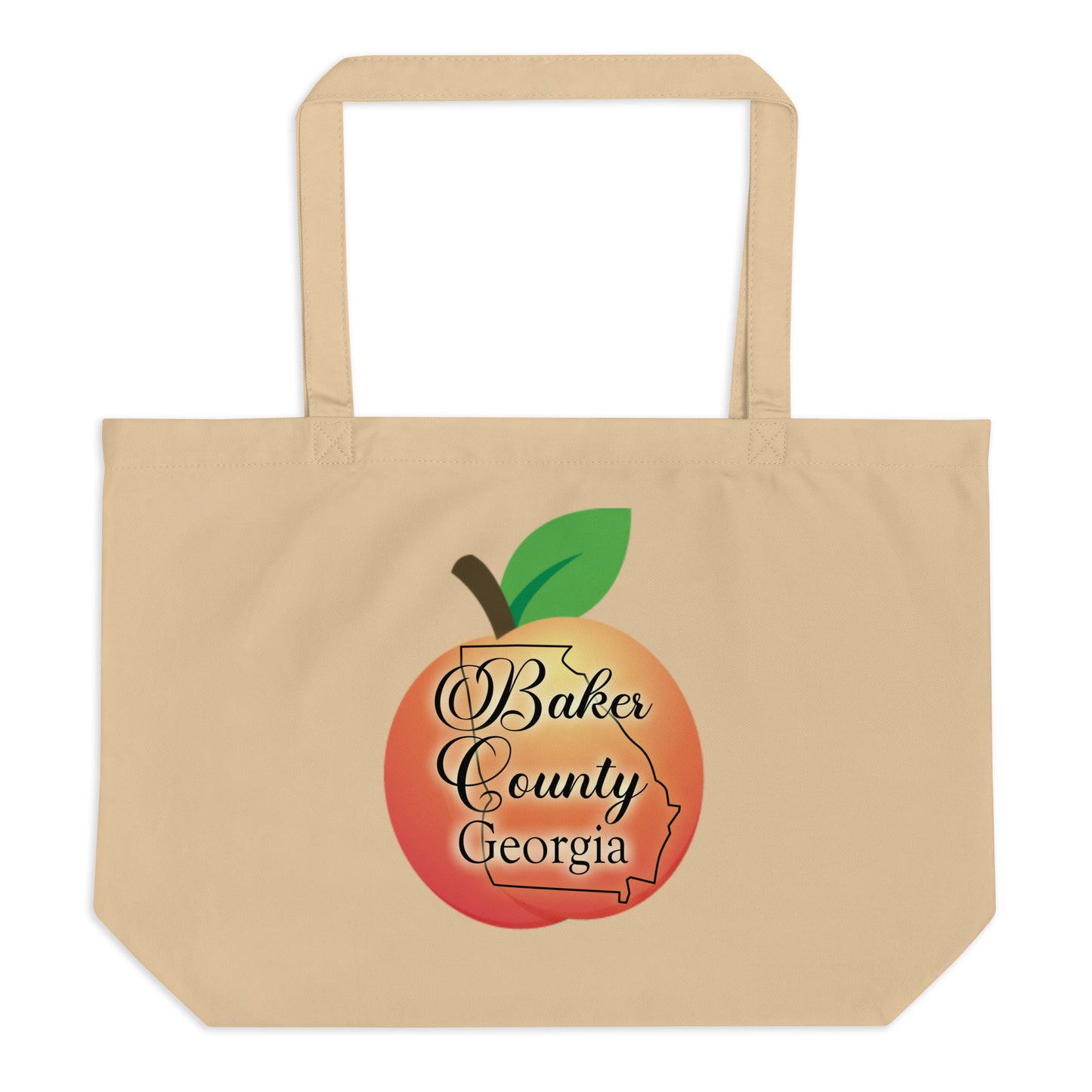 Baker County Georgia Large organic tote bag