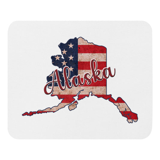 Alaska US Flag Mouse Pad