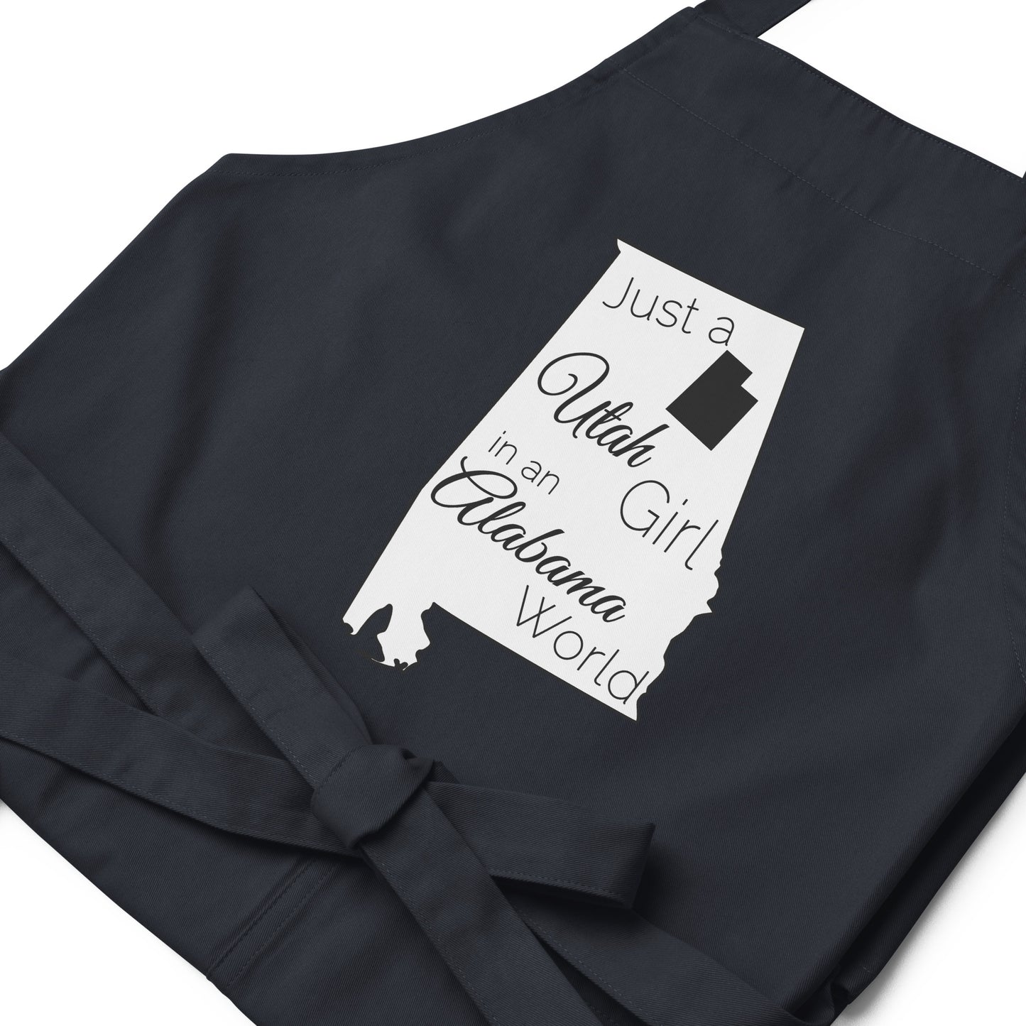 Just a Utah Girl in an Alabama World Organic cotton apron