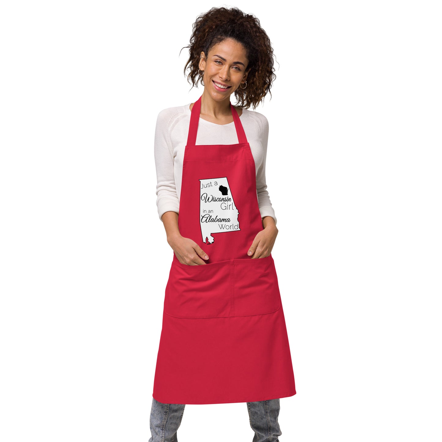 Just a Wisconsin Girl in an Alabama World Organic cotton apron