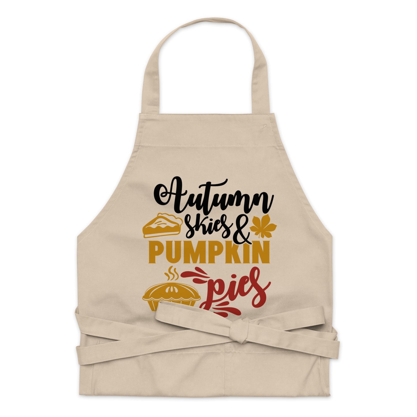 Autumn Skies & Pumpkin Pies Organic cotton apron