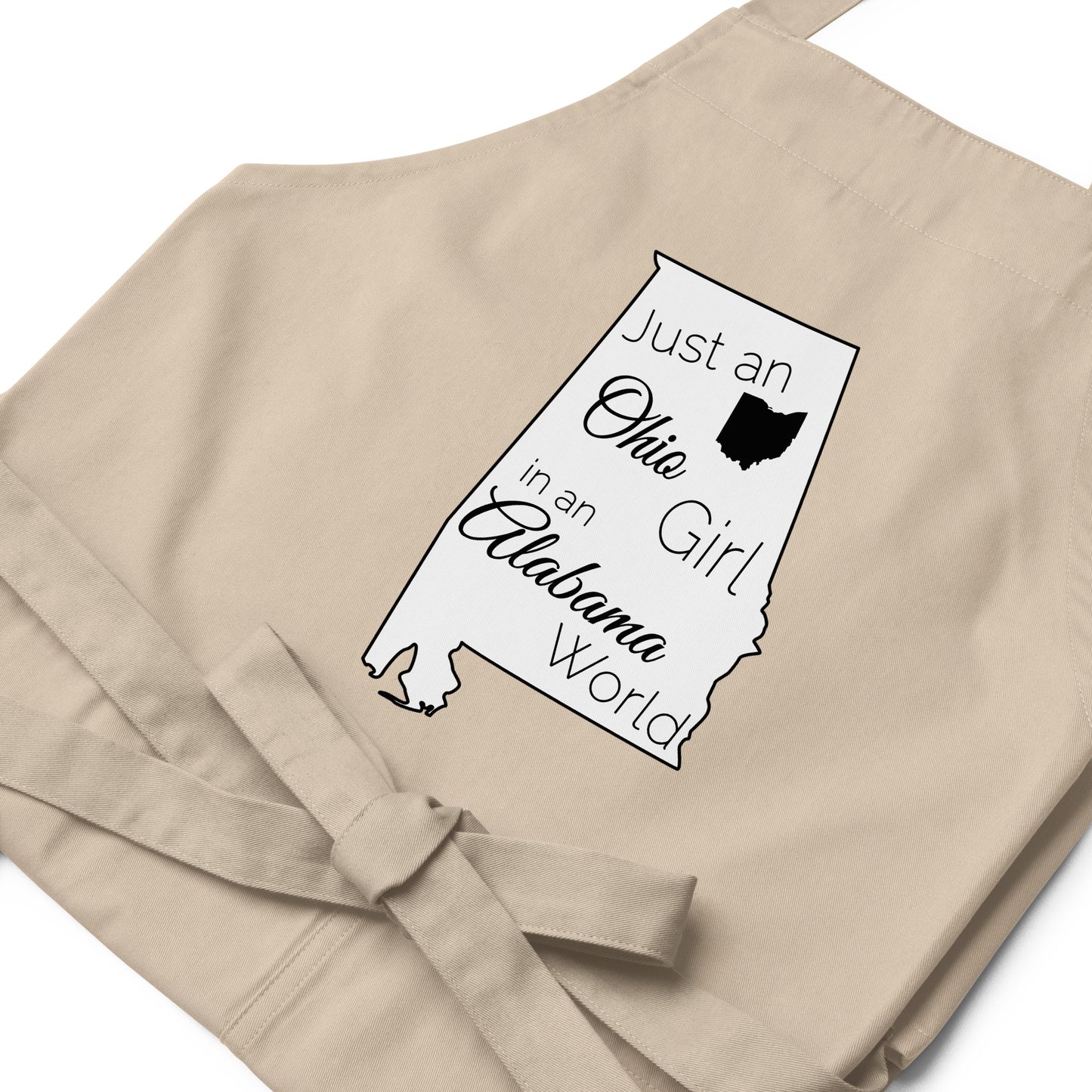 Just an Ohio Girl in an Alabama World Organic cotton apron
