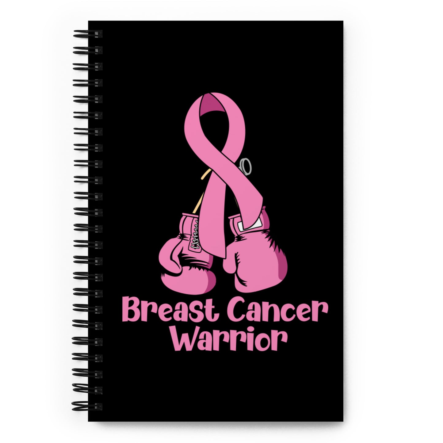 Breast Cancer Warrior Spiral notebook