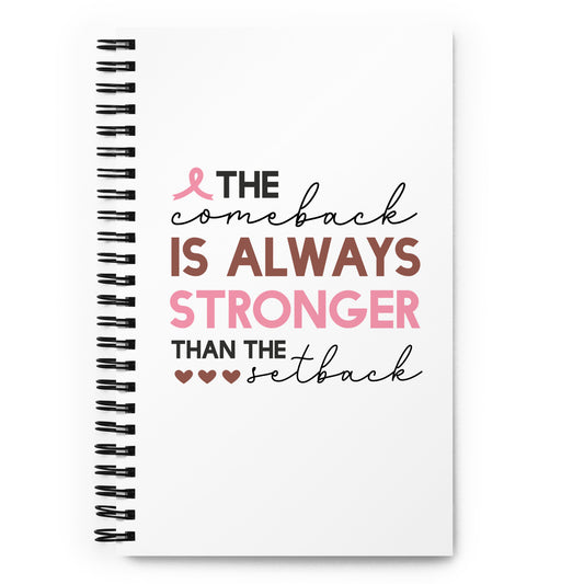 The Comeback is Always Stronger Spiral notebook