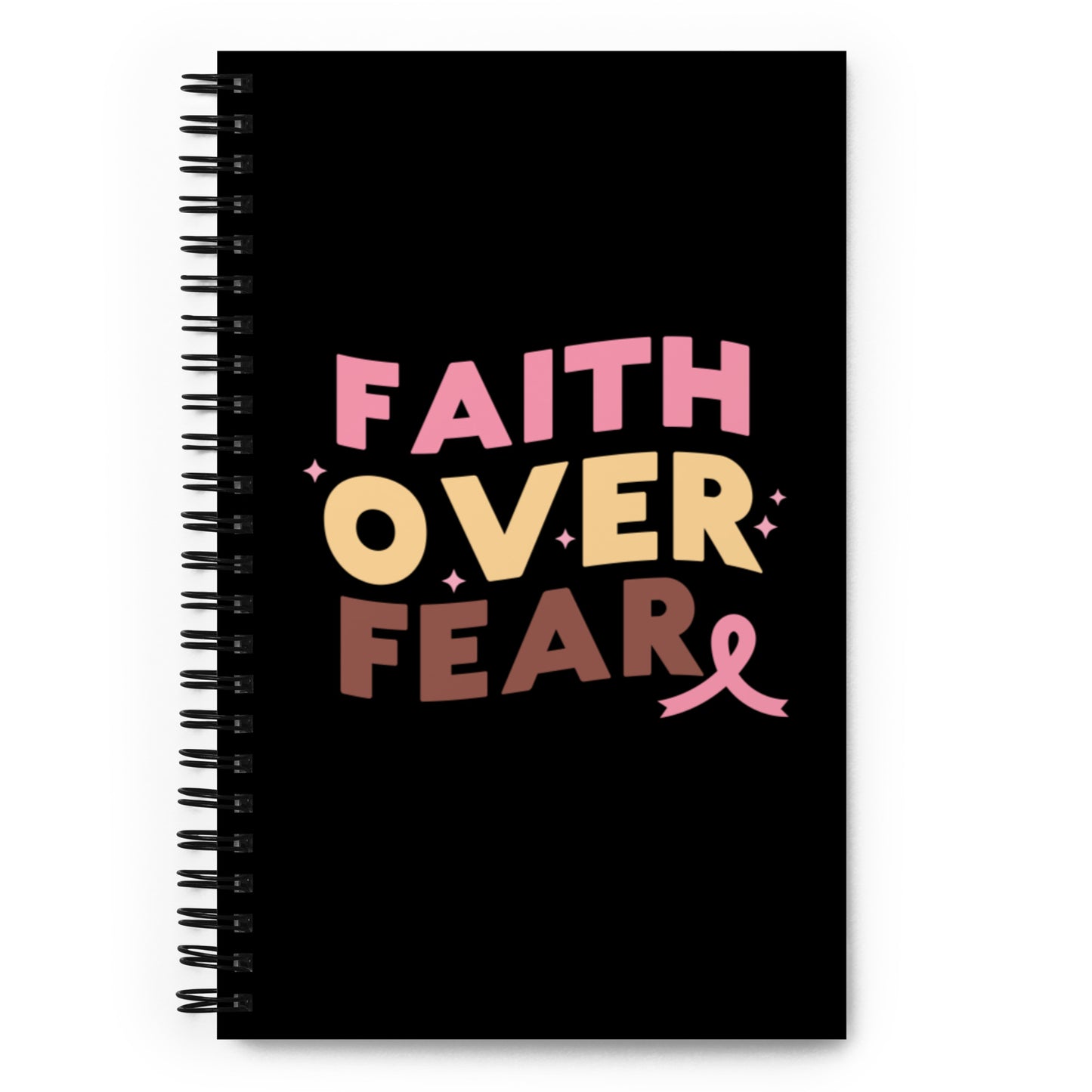 Faith Over Fear Spiral notebook