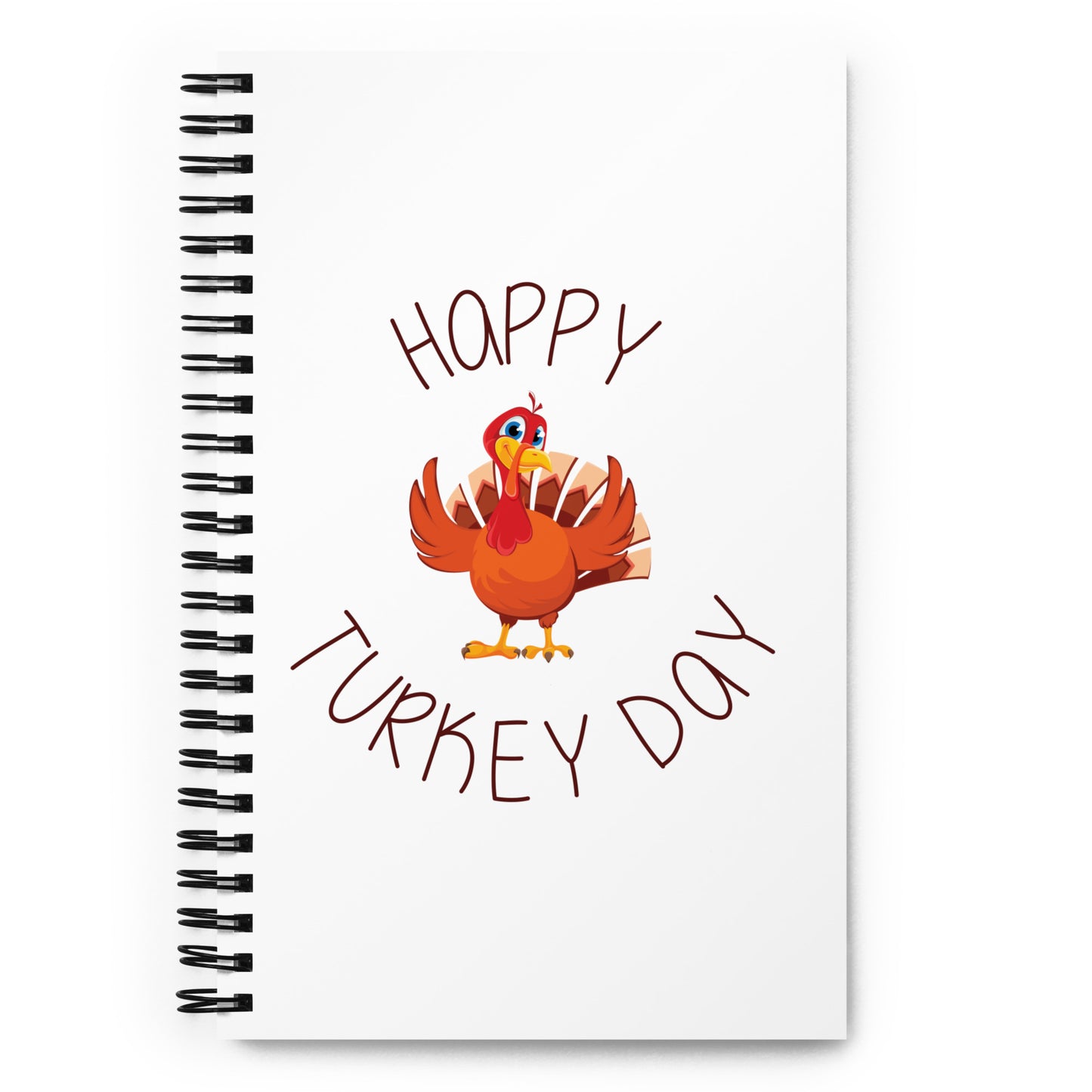 Happy Turkey Day Spiral notebook