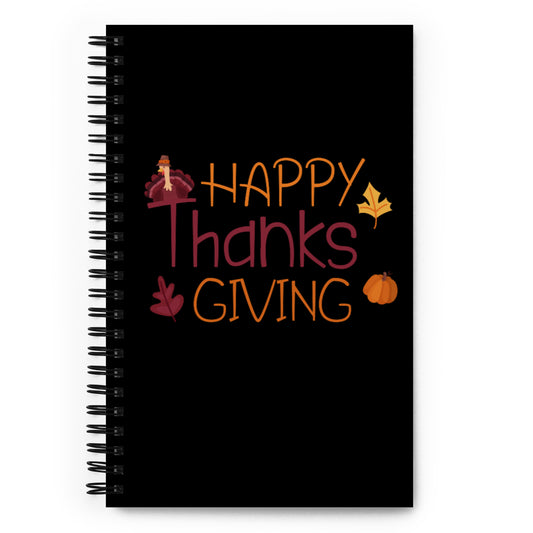 Happy Thanksgiving Spiral notebook