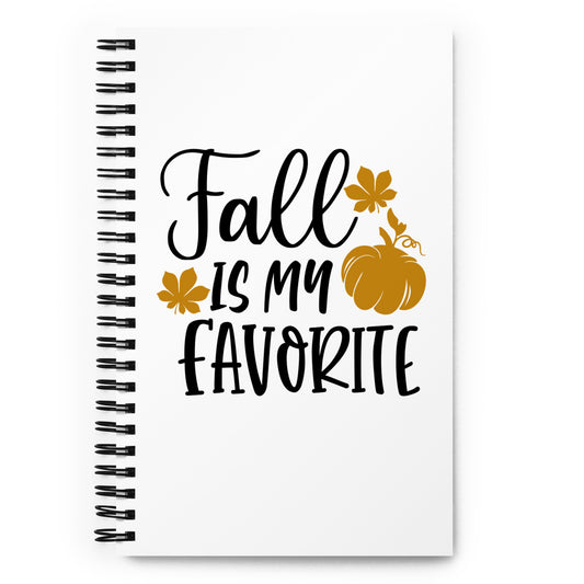 Fall is my Favorite Spiral notebook