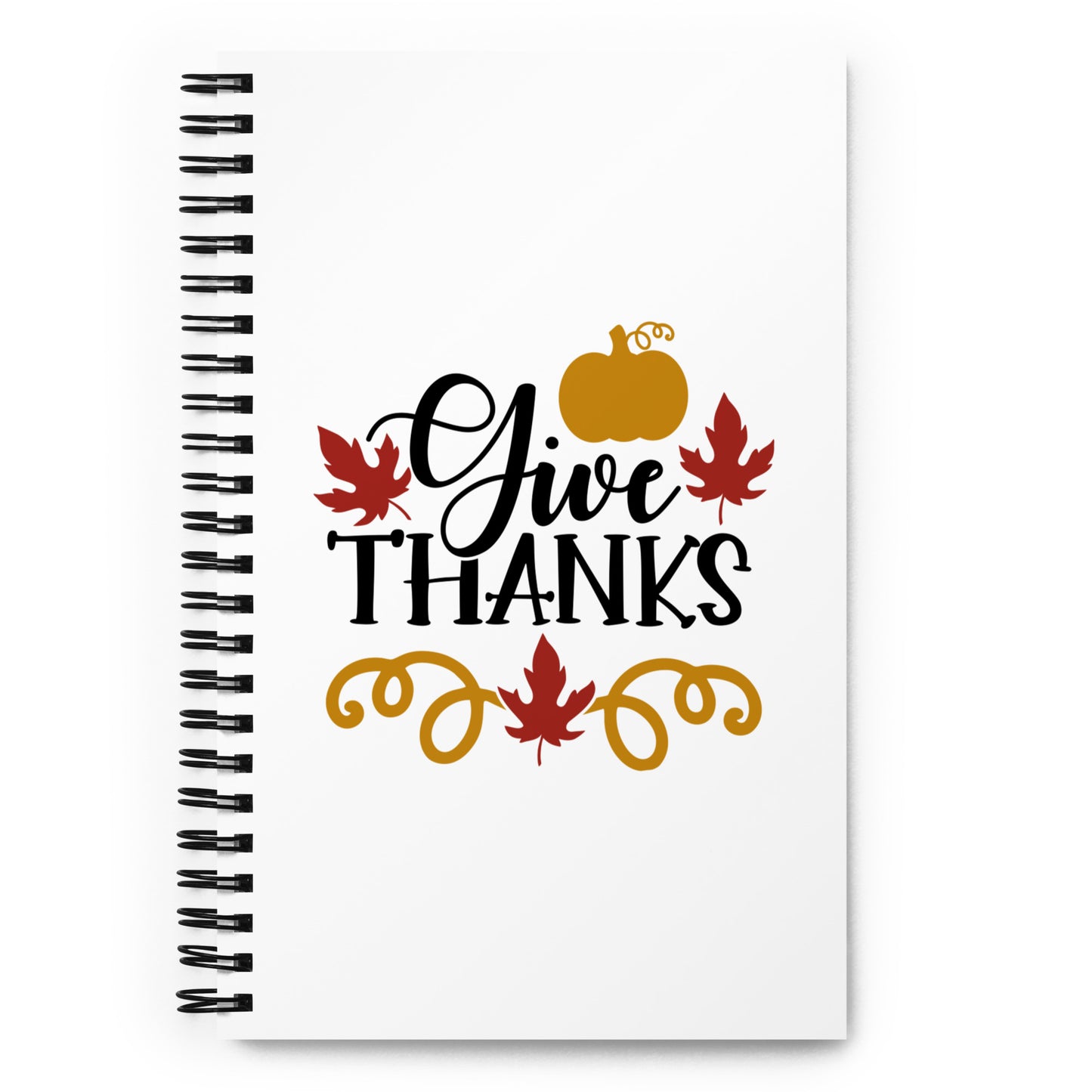 Give Thanks Spiral notebook