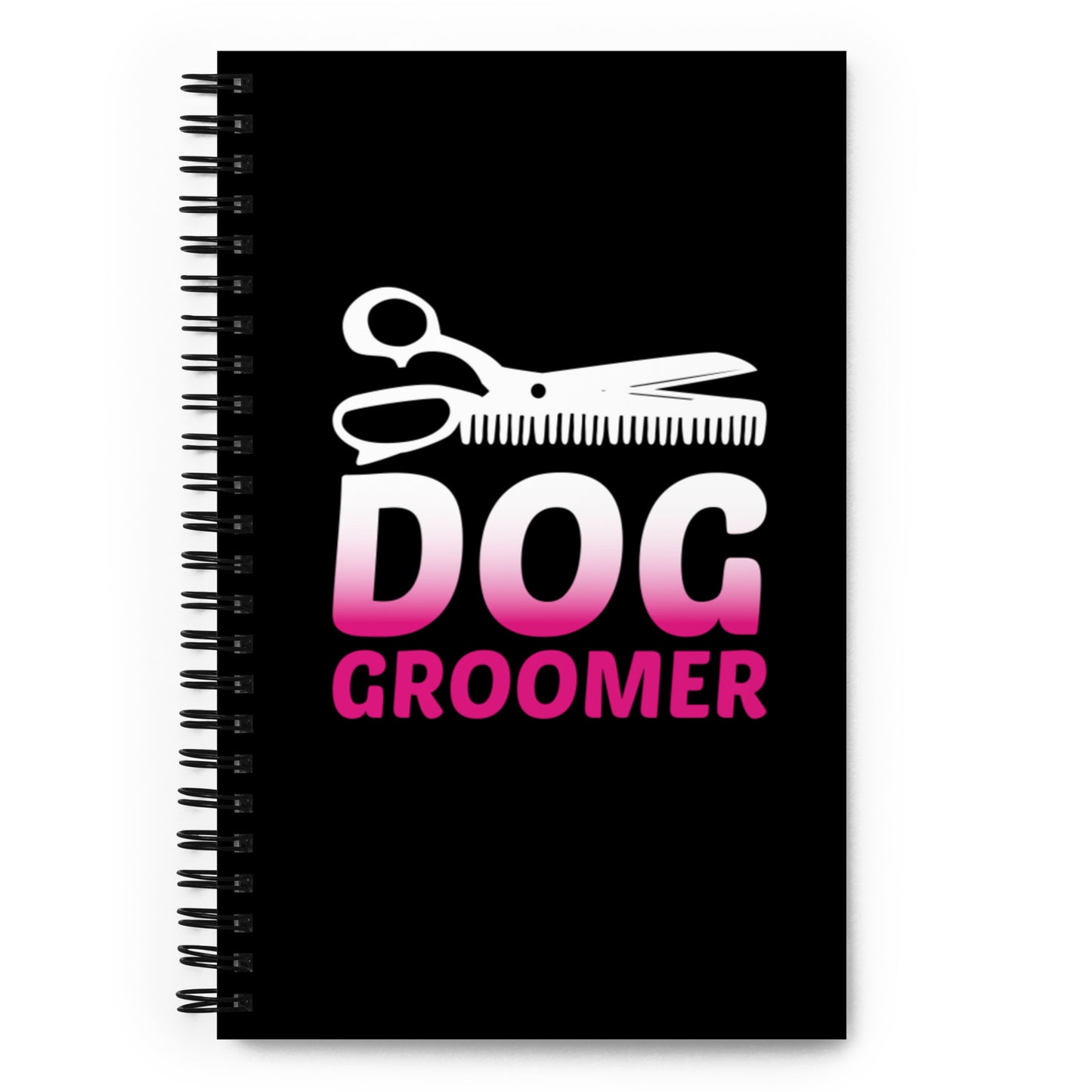 Dog Groomer Spiral notebook