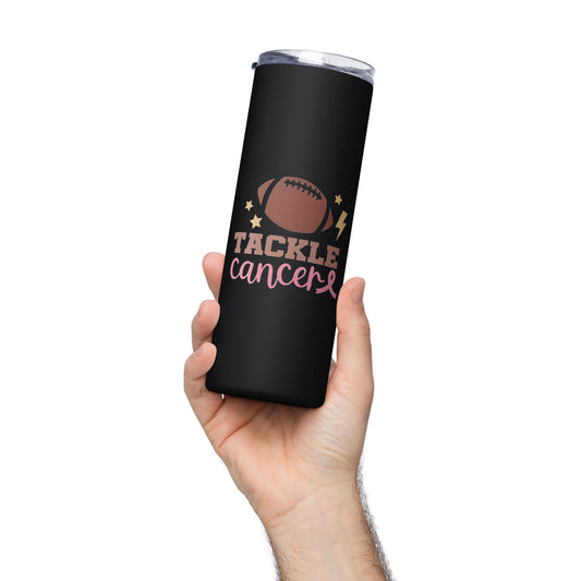 Tackle Cancer Stainless Breast Cancer Awareness Steel Tumbler 20 oz (600 ml)