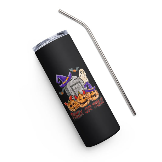 Trick or Treat Stainless steel tumbler