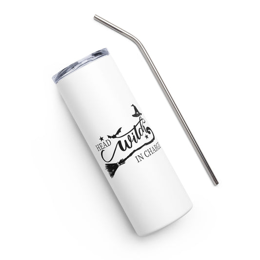 Head Witch in Charge Stainless steel tumbler