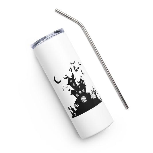 Halloween Castle Stainless steel tumbler