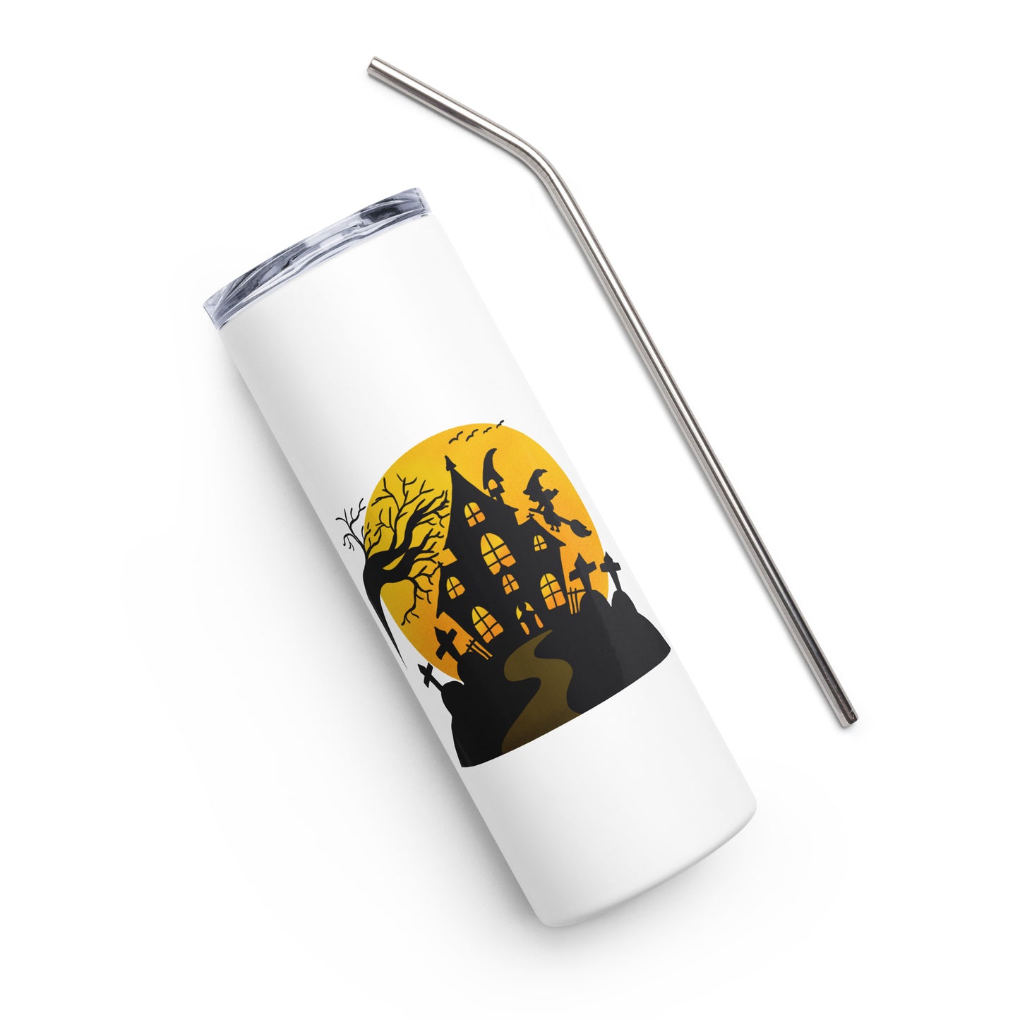 Castle with Graveyard Stainless steel tumbler