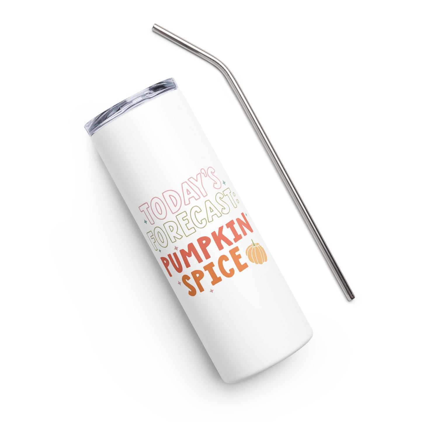 Today's Forecast Pumpkin Spice Stainless steel tumbler