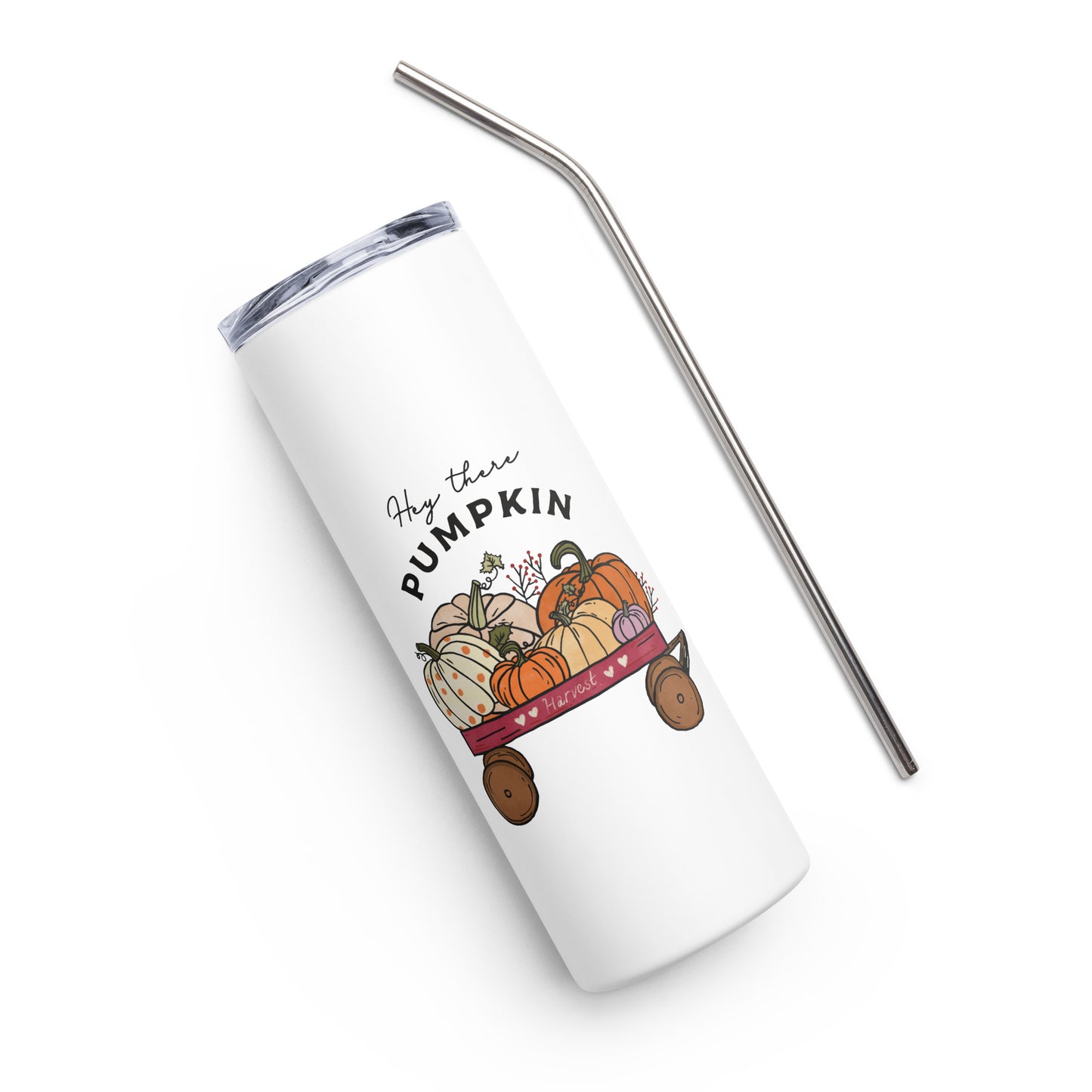 Hey There Pumpkin Stainless steel tumbler