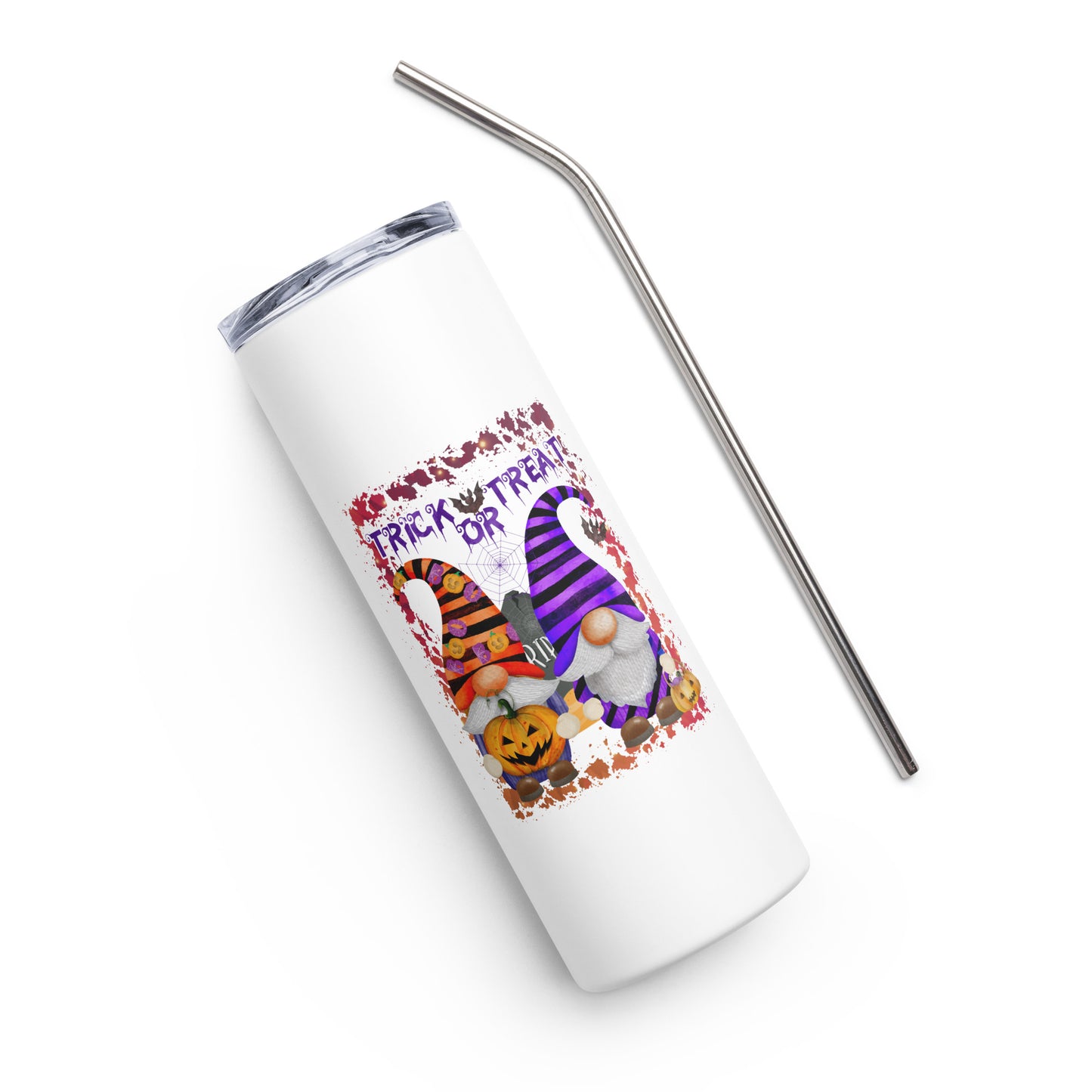 Trick or Treat Gnomes Stainless steel tumbler