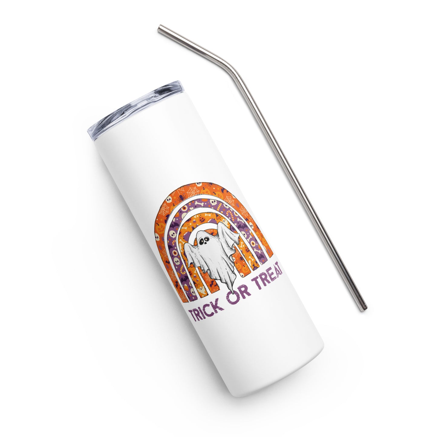 Trick or Treat Rainbow Stainless steel tumbler