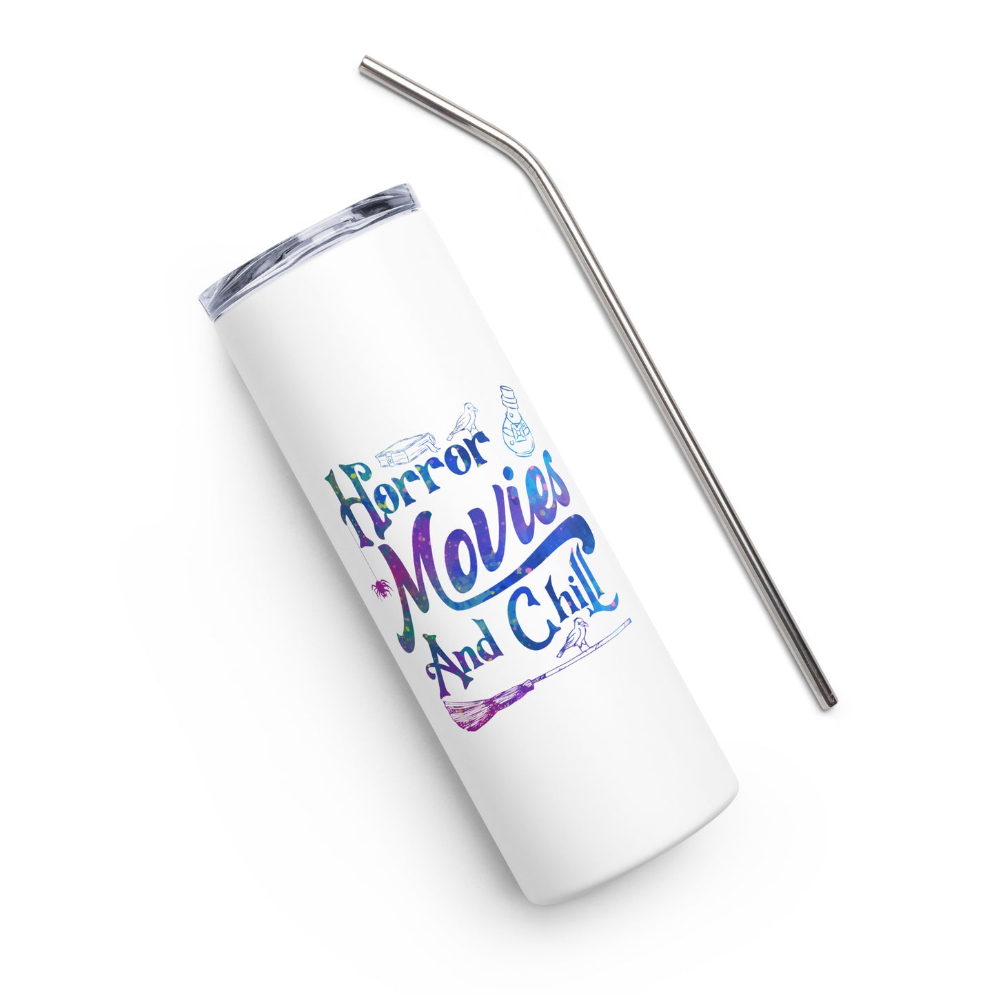 Horror Movies and Chill Stainless steel tumbler