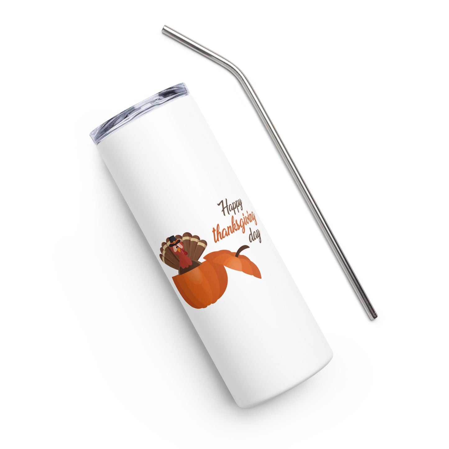 Happy Thanksgiving Day Stainless steel tumbler