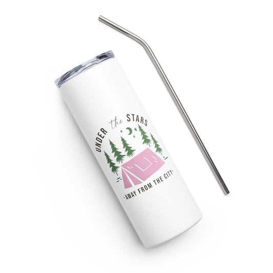 Under the Stars Away from the City Stainless steel tumbler