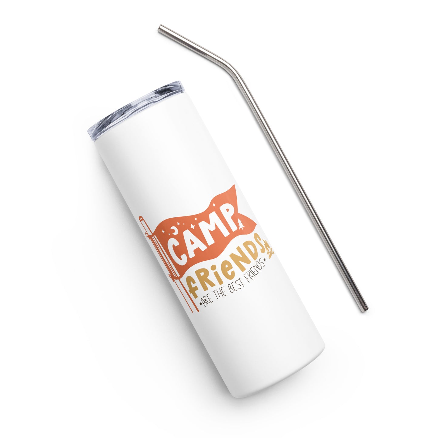 Camp Friends are the Best Friends Stainless steel tumbler