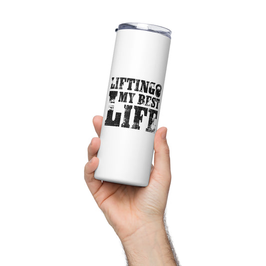 Lifting My Best Life Stainless steel tumbler