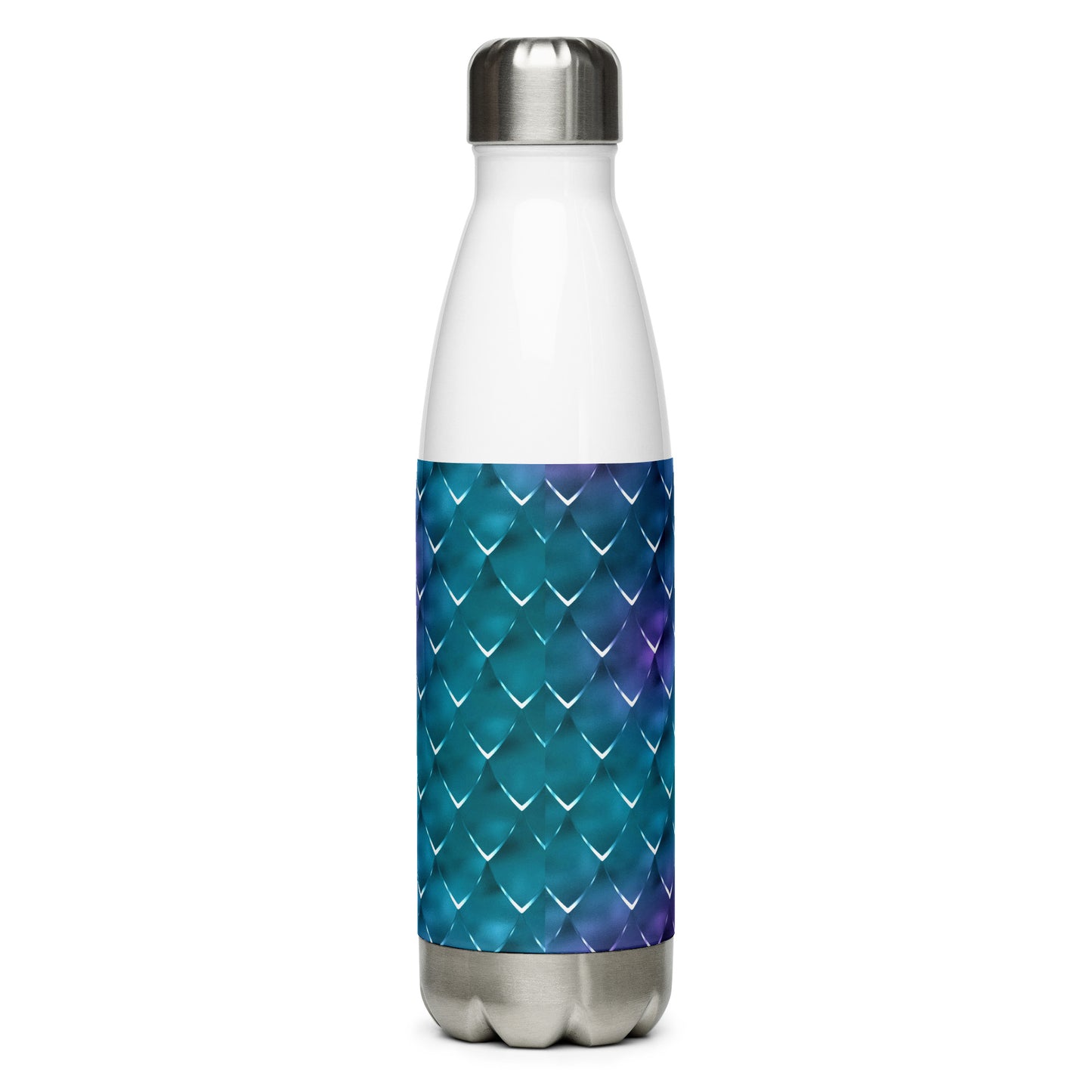 Mermaid Blue Purple Stainless Steel Water Bottle