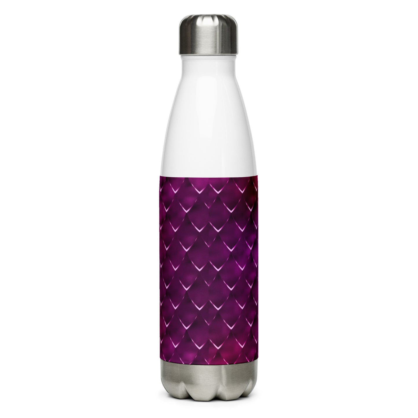 Mermaid Pink Purple Stainless Steel Water Bottle