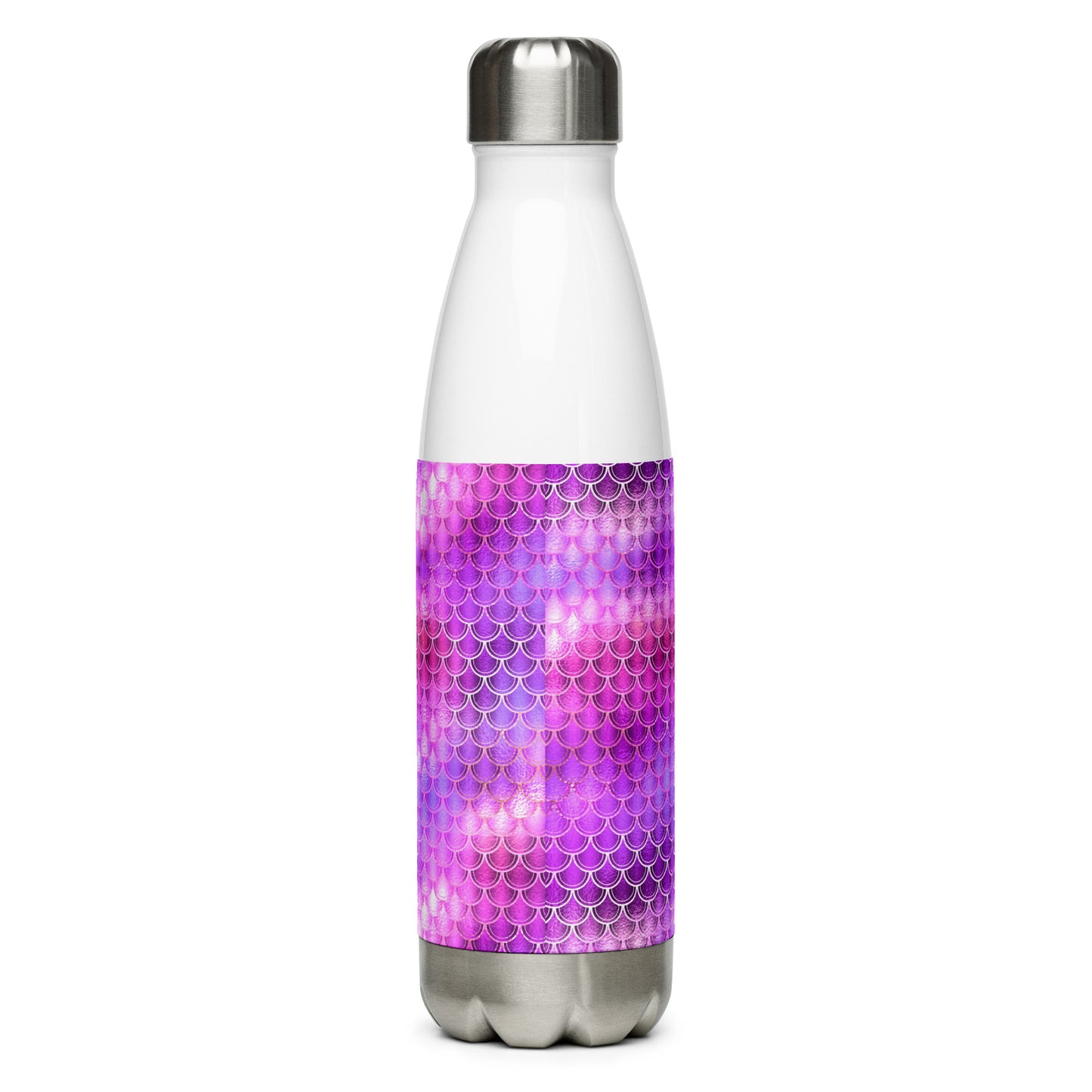 Mermaid Pink Scales Stainless Steel Water Bottle