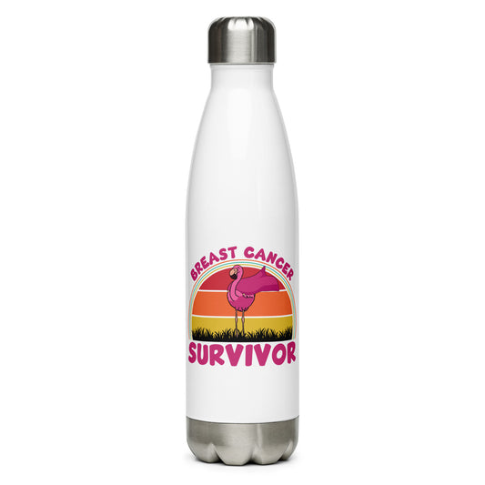 Breast Cancer Survivor Stainless Steel Water Bottle