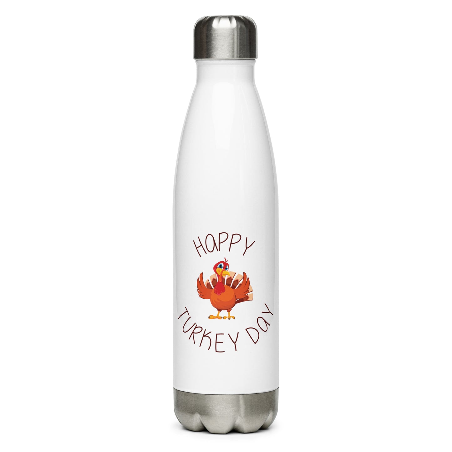 Happy Turkey Day Stainless Steel Water Bottle