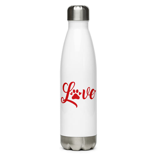 Love Stainless Steel Water Bottle