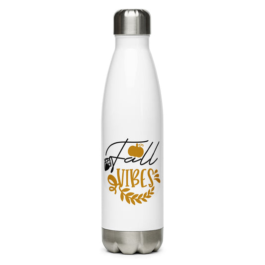 Fall Vibes Stainless Steel Water Bottle