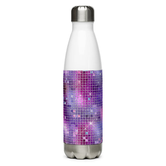 Purple Glitter Mermaid Stainless Steel Water Bottle