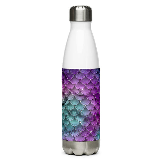 Mermaid Scales Multi-color Stainless Steel Water Bottle