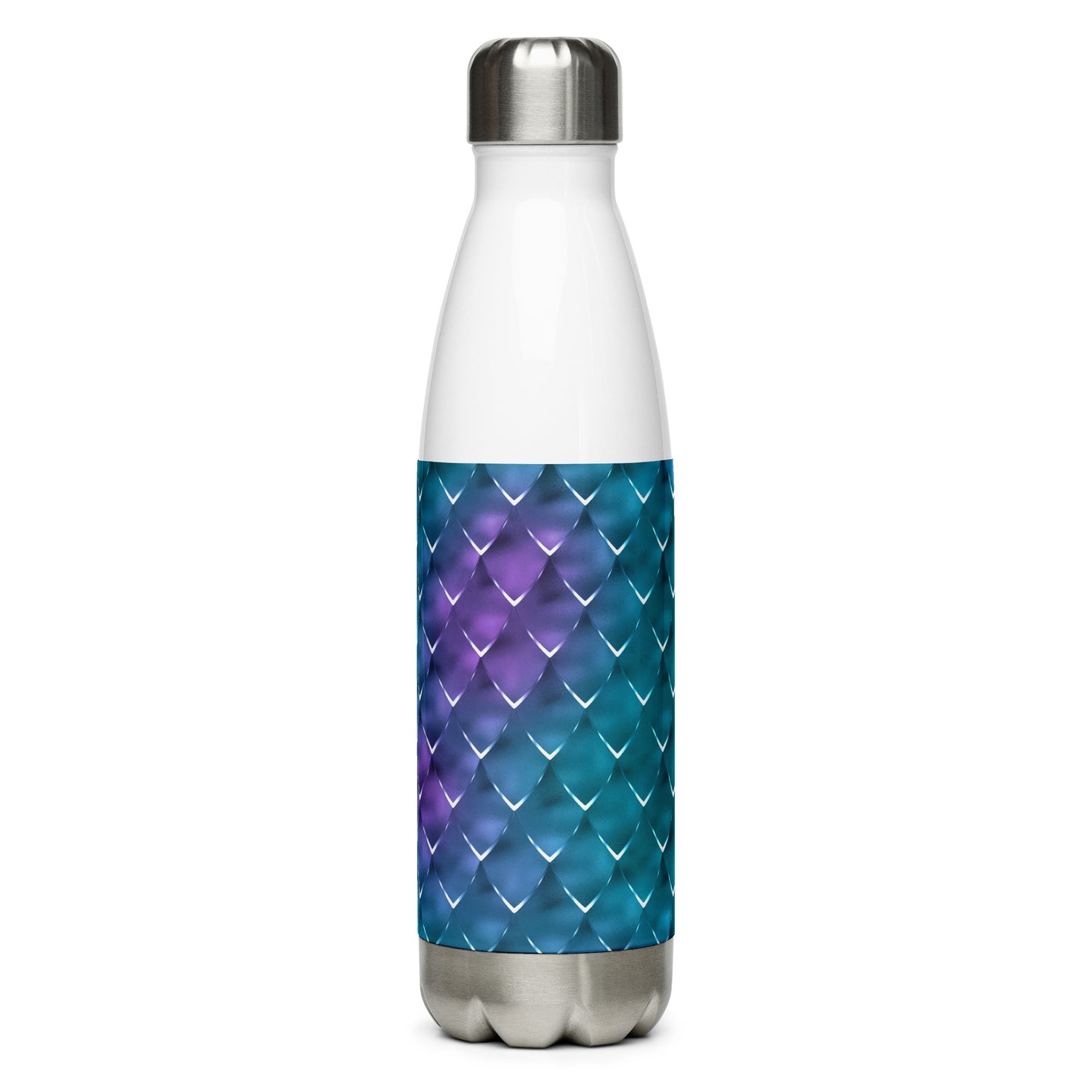 Mermaid Blue Purple Stainless Steel Water Bottle