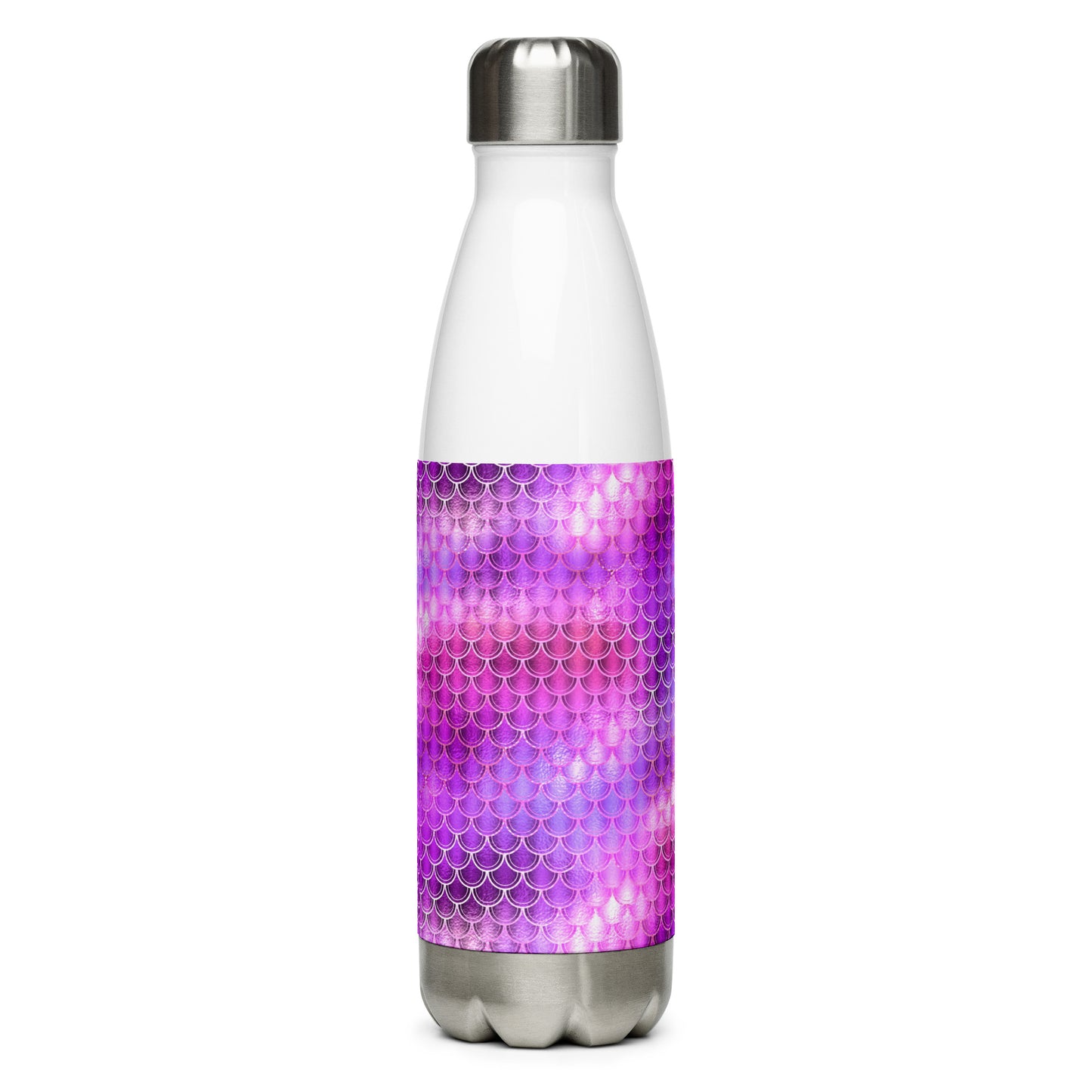 Mermaid Pink Scales Stainless Steel Water Bottle