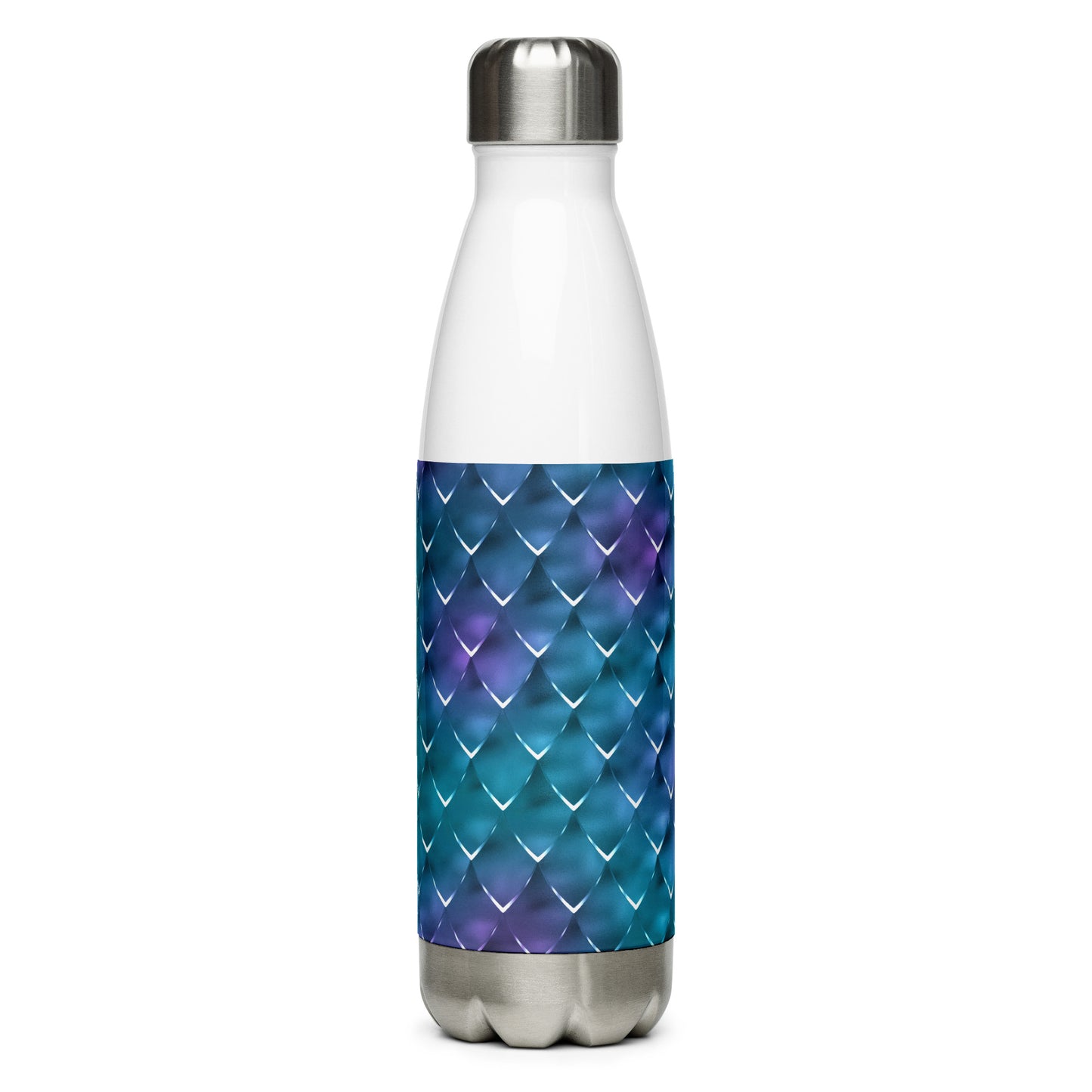 Mermaid Blue Purple Stainless Steel Water Bottle