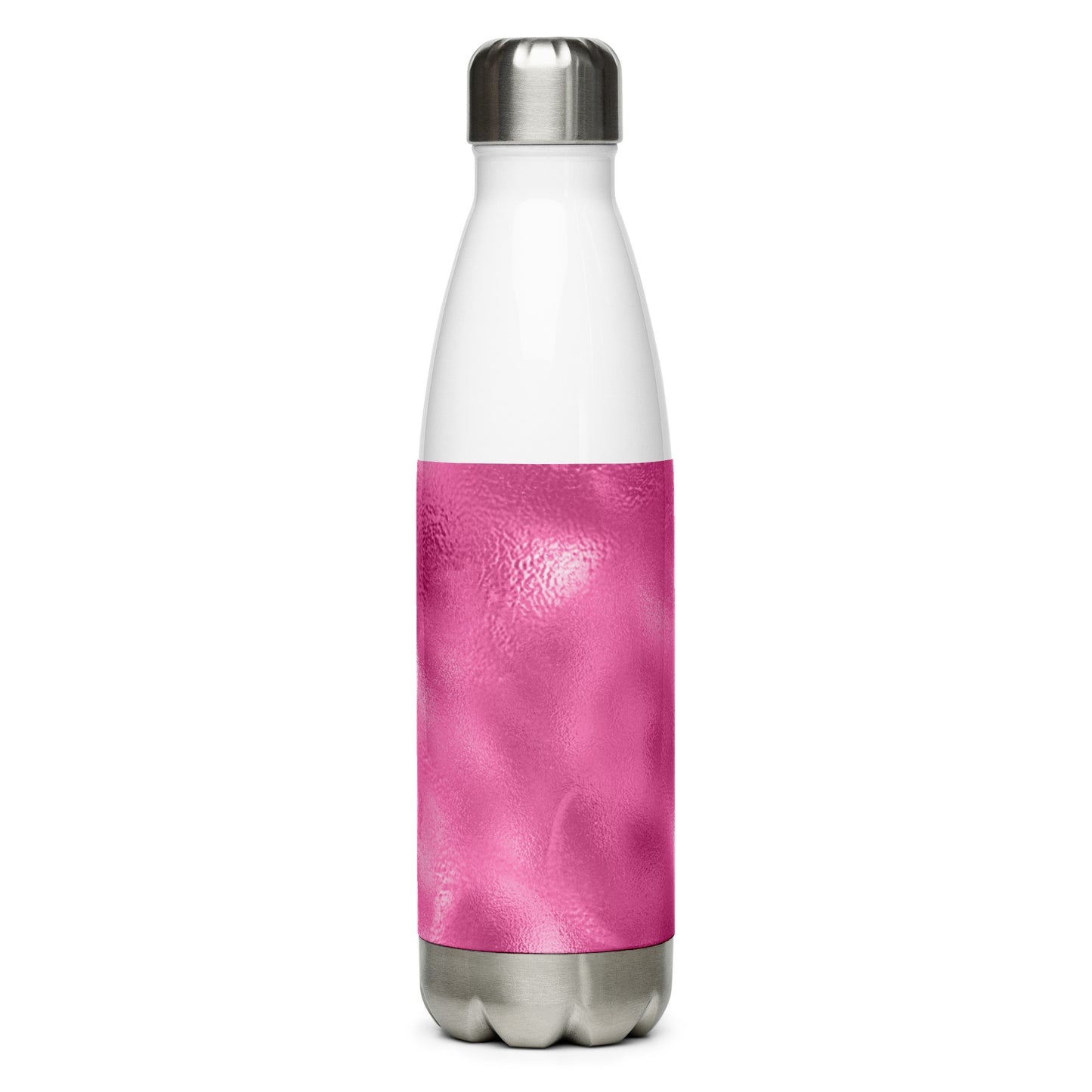 Mermaid Pink Watery Stainless Steel Water Bottle