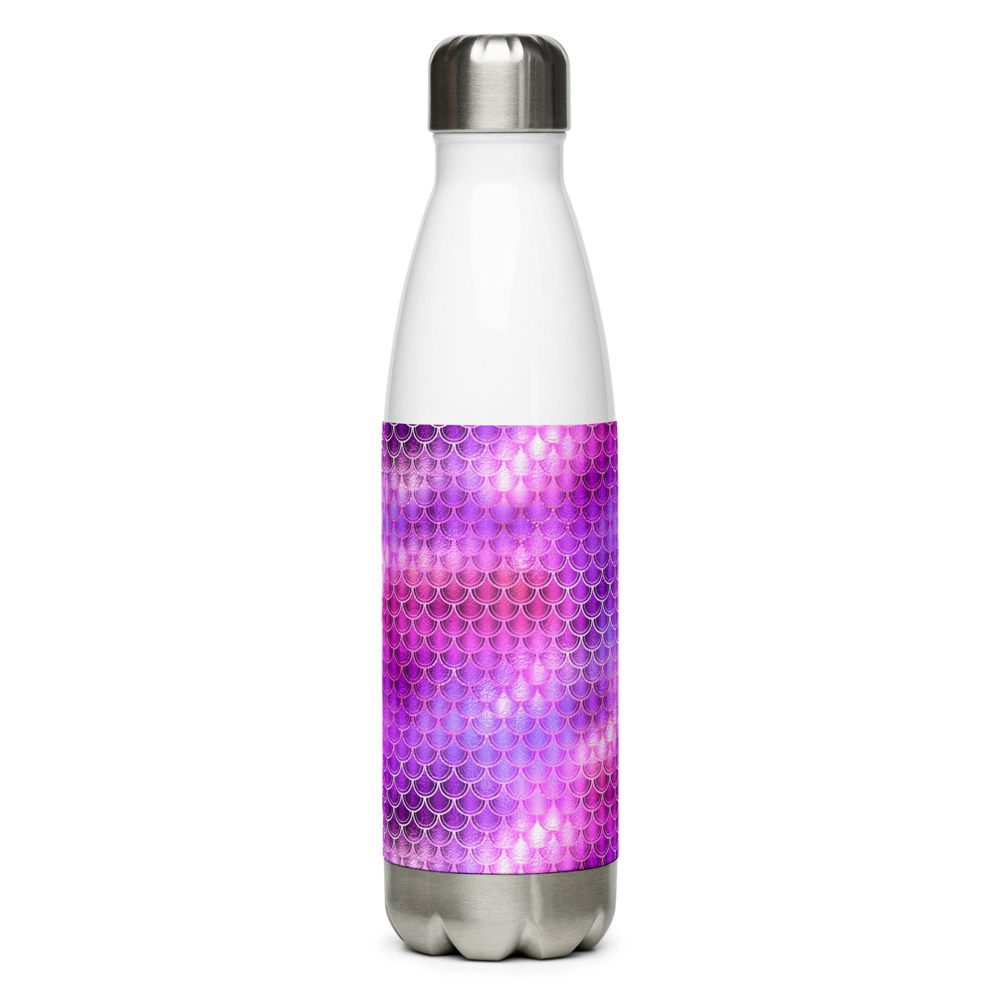 Mermaid Pink Scales Stainless Steel Water Bottle