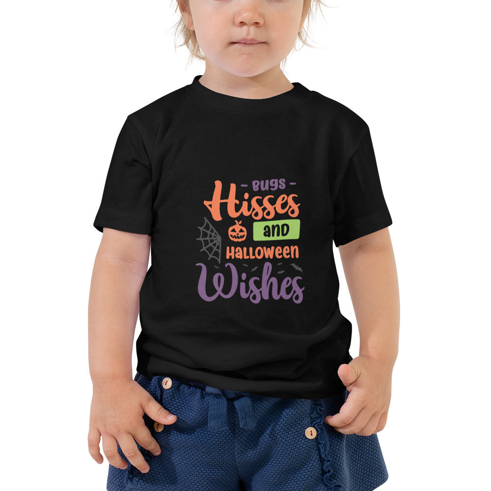 Bug Hisses and Halloween Wishes Toddler Tshirt