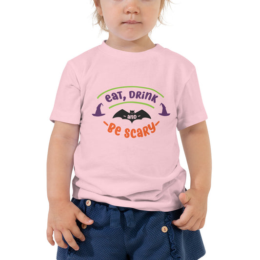 Eat Drink and Be Scary Toddler T-shirt
