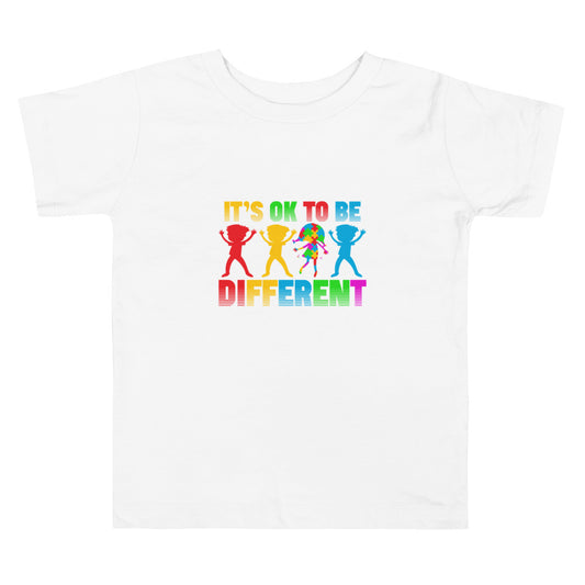It's Ok to be Different Toddler Short Sleeve Tee
