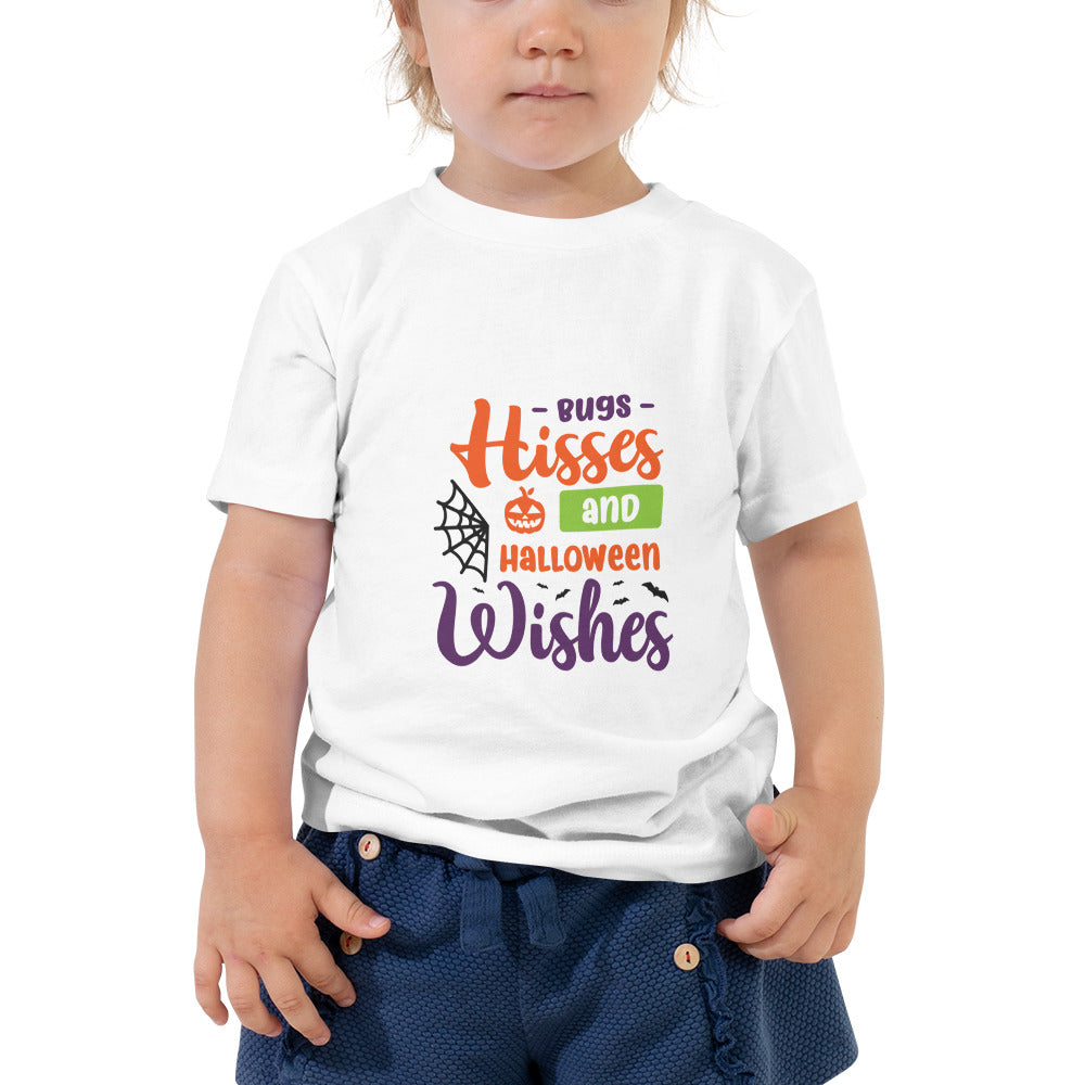 Bug Hisses and Halloween Wishes Toddler Tshirt