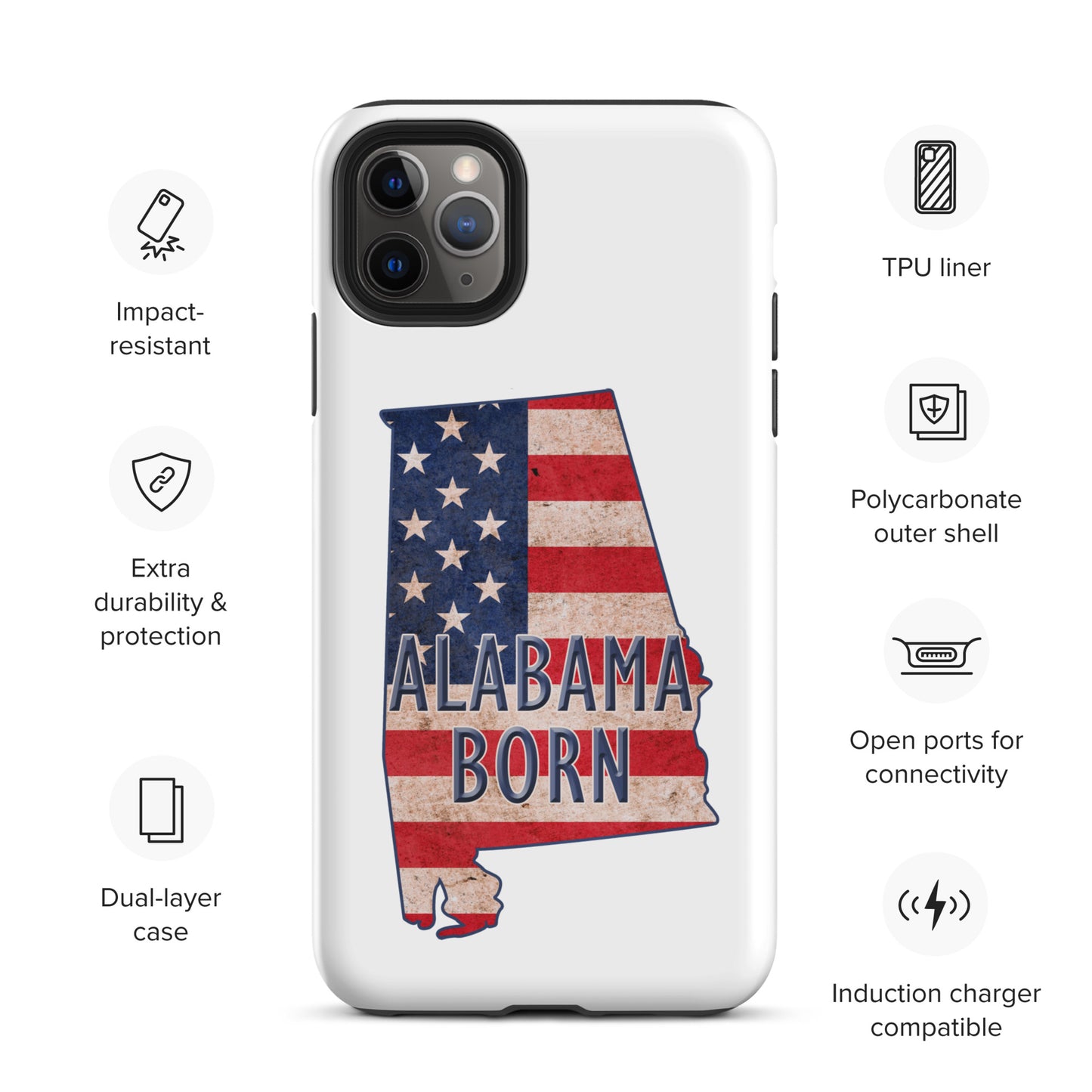 Alabama Tough iPhone case